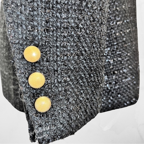 Jason Wu [Medium ~ NWT] Blazer - Black Metallic Tweed - Picture 11 of 14
